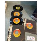 Lot of rock 45 vinyl albums