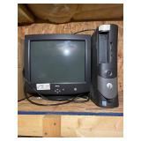Dell computer tower and monitor