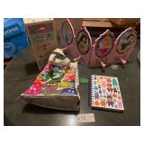 Lot of girls room decorations