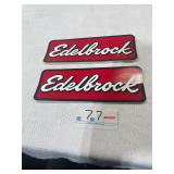 Lot of 2 Edelbrock tool box stickers
