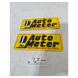 Lot of 2 auto meter tool box stickers
