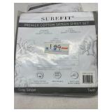 NEW Twin Surefit Cotton sheet set