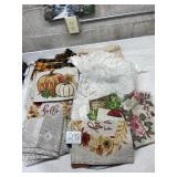 Linen lot table cloths runners placemats