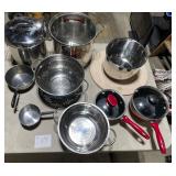 Stock pots pans kitchen ware
