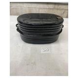 Lisk black enamel, large roasting pan