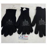Lot of 3 size 3 army wool GloveS