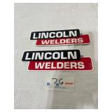 Lot of 2 Lincoln welders tool box stickers