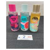 Pink body mist spray