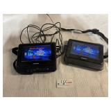 Sylvania 7-inch dual-screen portable DVD player