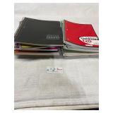Lot of spiral notebooks