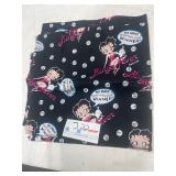 Betty Boop bingo fabric remnant