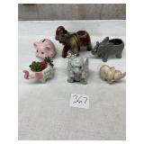 Ceramic elephant decor lot
