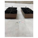 Lot of four furniture feet