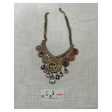 Bib necklace rhinestone