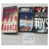 Dean Koontz, James Patterson paper back