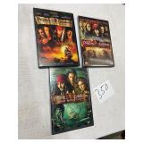 Pirates of the Caribbean DVD movies