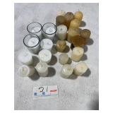 White votive candle lot