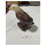 Eagle wax candle statue
