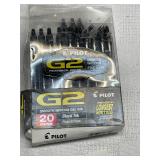 Pilot G2 Retractable Gel Ink Pens 15 count
