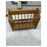 Wooden magazine rack