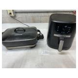 Electric skillet and air fryer