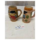 German-style beer steins