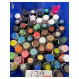 Large lot of acrylic paints