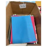 Large box of hanging file folders