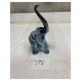 hand blow glass elephant
