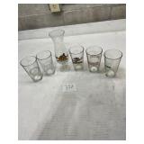 Beer pilsner glasses