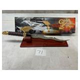 Golden flying dragon, knife sword