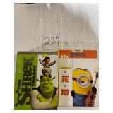 Shrek minions Despicable Me trilogy DVD box sets