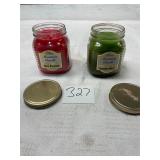 2 NEW blue mountain candles double wick