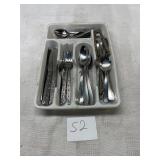 Silverware with tray
