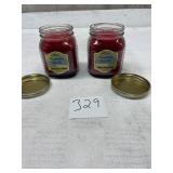2 NEW blue mountain candles double wick