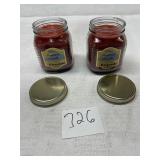 2 NEW blue mountain candles double wick