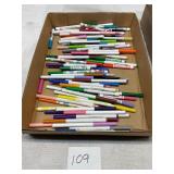 Tray lot of skinny markers
