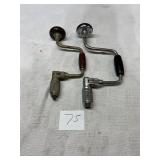 Lot of Stanley hand drills