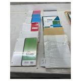Large lot of lined notebook paper