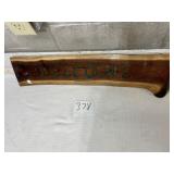 Live edge wooden welcome sign