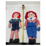 24' applause, Raggedy Ann, and Andy dolls