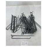 Galvanized pegboard long hooks