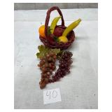 Plastic fruit basket