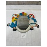 1977 Raggedy Ann and Andy wall mount mirror