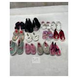 Lot of baby toddler shoes