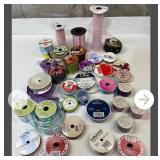 Large, lot of ribbon spools