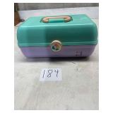 Caboodles Lavender Purple & Mint Green Makeup Case