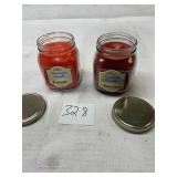 2 NEW blue mountain candles double wick