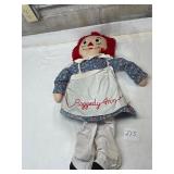 Large 36' raggedy, and Doll