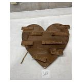 Large heart shaped wall hanger
